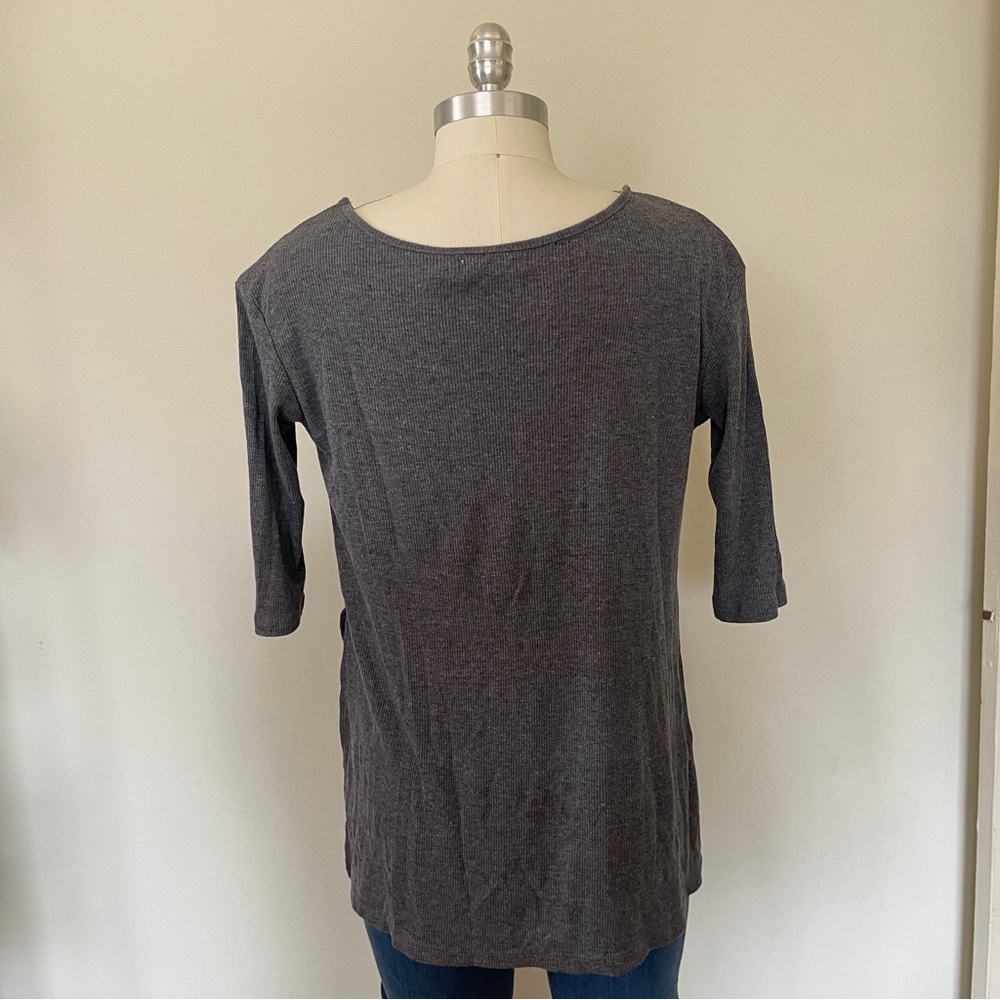 Costa Blanco High Low Ribbed Top - Picture 2 of 4